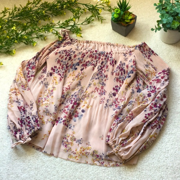 Aritzia Wilfred Chiffon Pleated Talence Blouse - Picture 3 of 8